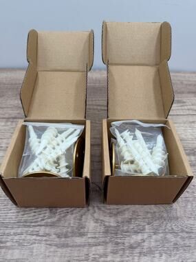 Heavy Duty Gold Ceiling Hooks for Hanging Plants w/Anchors-3-Pack Lot-2 Boxes⁠